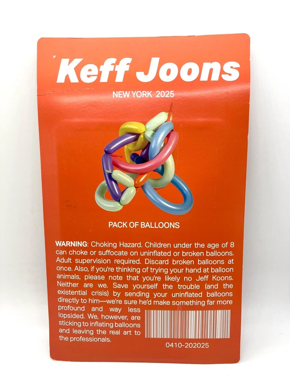 CJ Hendry Art / Merch - Keff Joons Multicolor Balloon Pack with Hand Pump
